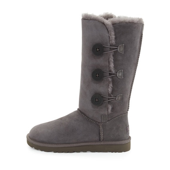 UGG Shoes - UGG Bailey Button Triplet II Boot in Grey